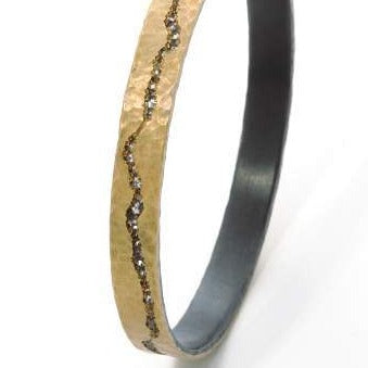 Gold Diamond Fissure Bracelet