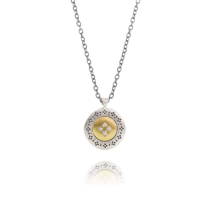 Four Star Harmony Diamond Pendant Necklace