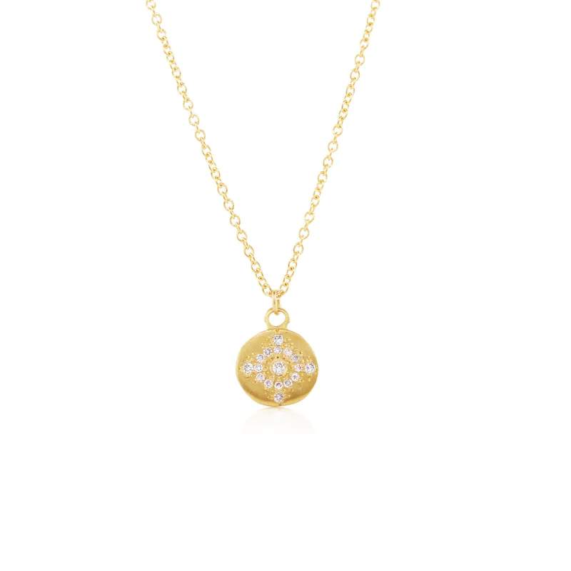 Shimmer Diamond Pendant Necklace