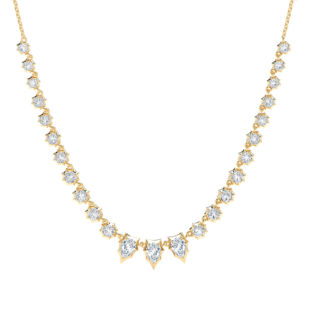 18K Yellow Gold Envoy Diamond Necklace